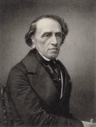 Portrett av komponisten Giacomo Meyerbeer 1791-1864, 1865.