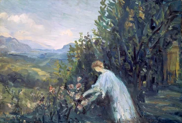 Dame i hagen, 1909-1911.