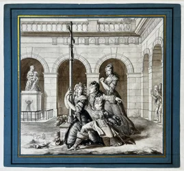 Louis XIV bønnfaller Louise de La Vallière ved karmelittklosteret på Chaillot