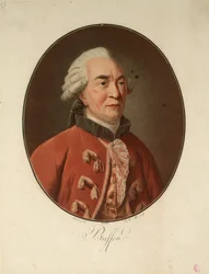 Portrait of the naturalist Georges-Louis Leclerc, Comte de Buffon 1707-1788, 1793.    1138328   no       norwegian Successfully Translated  Original: Bookplate of Willibald Pirckheimer Translat: Bookplate of Willibald Pirckheimer 1290618 no norwegian Succe