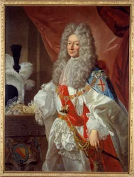 Portrett av Antonin Nompar de Caumont, hertug av Lauzun (1633-1723), marskalk av Frankrike og ektefelle til Grande Mademoiselle, hertuginne av Montpensier, 17. århundre, La Rochelle, Musée des Beaux-Arts