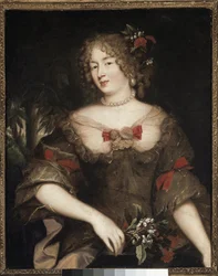 Portrett av Madame de Sevigne (olje på lerret