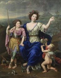 Markisen de Seignelay og to av hennes sønner, 1691