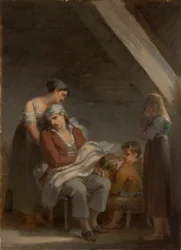 En sorgrammet familie