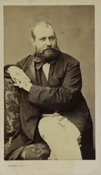Portrett av komponisten Charles Gounod 1818-1893, ca. 1870.