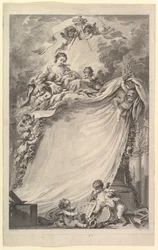 Diplom for frimurere i Bordeaux, 1765-66.
