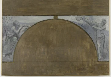 Årstider, skisse for Hôtel de Ville de Paris, mellom 1889 og 1892 (olje på lerret)