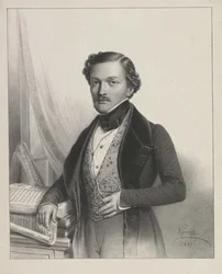 Portrett av sangeren Gilbert-Louis Duprez 1806-1896, 1837