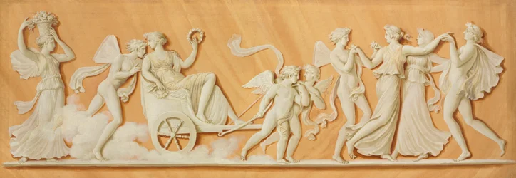 Overdørsmaling, 1790-tallet.
