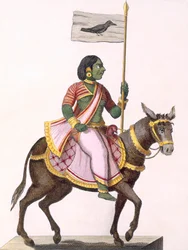 Moudevi, gudinnen for splid og elendighet, 1782.