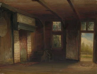 Interiøret i Tsar Peter-huset i Zaandam