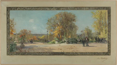 Skisse for rådhuset i Vanves: Terrassen til Lycée Michelet
