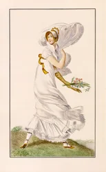 Promenadekjole i chiffon, 1812