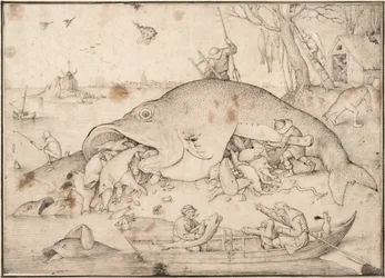 Stor fisk spiser liten fisk, 1556