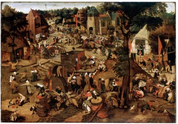 Marked med en teaterforestilling, ca. 1580-1630