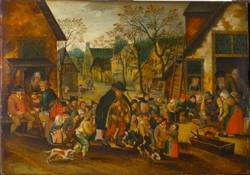 The Blind Hurdy-Gurdy Player, ca. 1610.