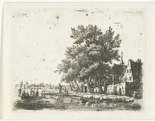 Slepeflåte ved et kloster