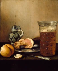 Stilleben med en skinke, 1642