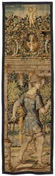 Vertumnus og Pomona: Vertumnus forvandlet til en fisker, ca. 1550 (gull, ull og silke)