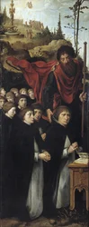 Apostelen Saint James the Great med Preachers Høyre panel av Triptych The Last Judgment