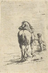 Salet hest på en stang