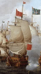 HMS Royal Oak (1664) - Firedagerskampen, 1.–4. juni 1666 RMG BHC0285 (beskåret)