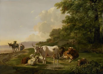 Landskap med kveg