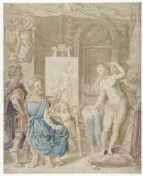 Apelles skal male Campaspe