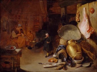 Interiør med figurer, 1643.