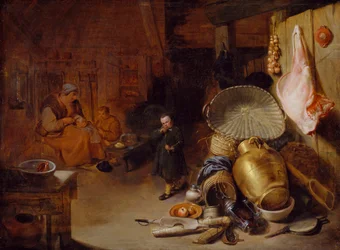 Interiør med figurer, 1643