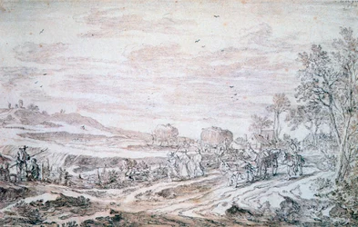 Landskap med høstere, c1615-1661