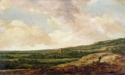 Landskap med en jeger (panel)