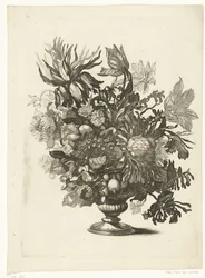 Glassvase med blomster Vaser med blomsterbuketter (serietittel)