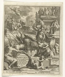 Tittelside for European Mercury of 1702 European Mercury, trettende stykke del én. Inneholder de seks første månedene av året 1702 (tittel på objekt)