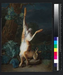 En død hare, før 1782