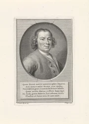 Portrett av komponisten Anton Wilhelm Solnitz 1708-1752, ca. 1750