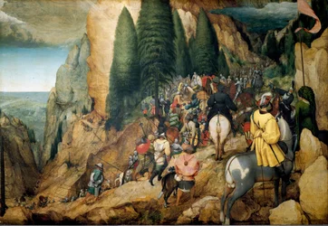 The Conversion of Saint Paul Painting av Pieter Bruegel den gamle (eller Pierre Bruegel eller Pieter Bruegel eller Brueghel