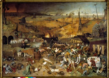 Dødens triumf, ca. 1562 (olje på panel)