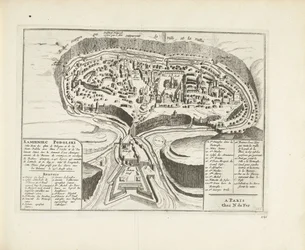 Kart over Kamyanets-Podilsky, 1726