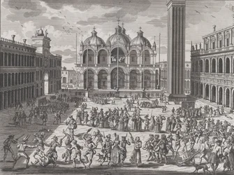 Karnevalet i Venezia, fra: Thesaurus of Antiquities and Histories of Italy, vol. 9, 1722