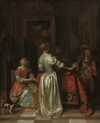 The Greeting, ca. 1675 (olje på lerret)
