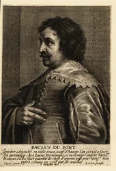 Portrett av Paulus Pontius, flamsk gravør og maler