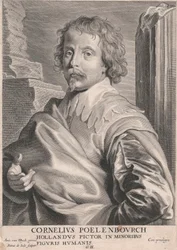 Cornelius Poelenbourch, nederlandsk maler i mindreårige, menneskelige figurer