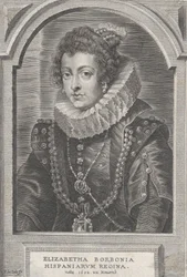 Portrett av Elisabeth av Bourbon, dronning av Spania, ca. 1632-44.