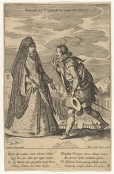 Spanjoler og spanjoler i kjoledyrkelse, fra Fashions of Different Nations.n.d.