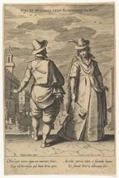 Vanene til menn og kvinner i Firenze, fra Fashions of Different Nations.n.d.