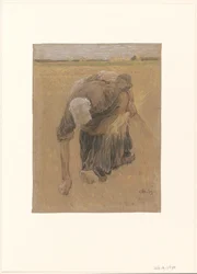 lenende kvinne