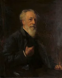 Portrett av J.A.B. Stroebel (1821-1905), maler