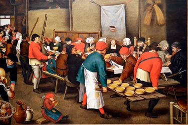 Évora museum. Brueghel, Pieter den yngre (ca. 1564-1638). Bryllupsfest (eller Bondebryllup)