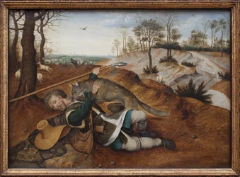 God pastor. Maleri av Pieter Brueghel II (1564-1638), olje på tre